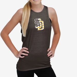 Padres criss cross 4th of July American flag stars san Diego MLB FOCO tank top